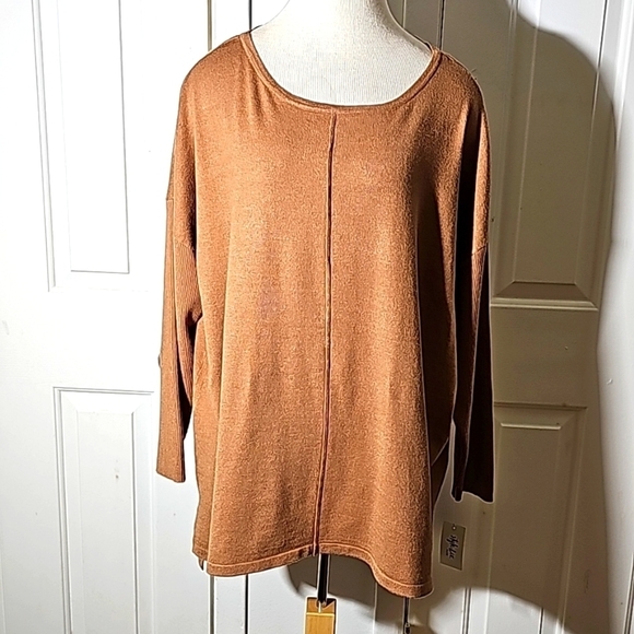 Style & Co. Plus size 2X lightweight sweater carmel kiss is the color. NWT soft - Picture 1 of 9